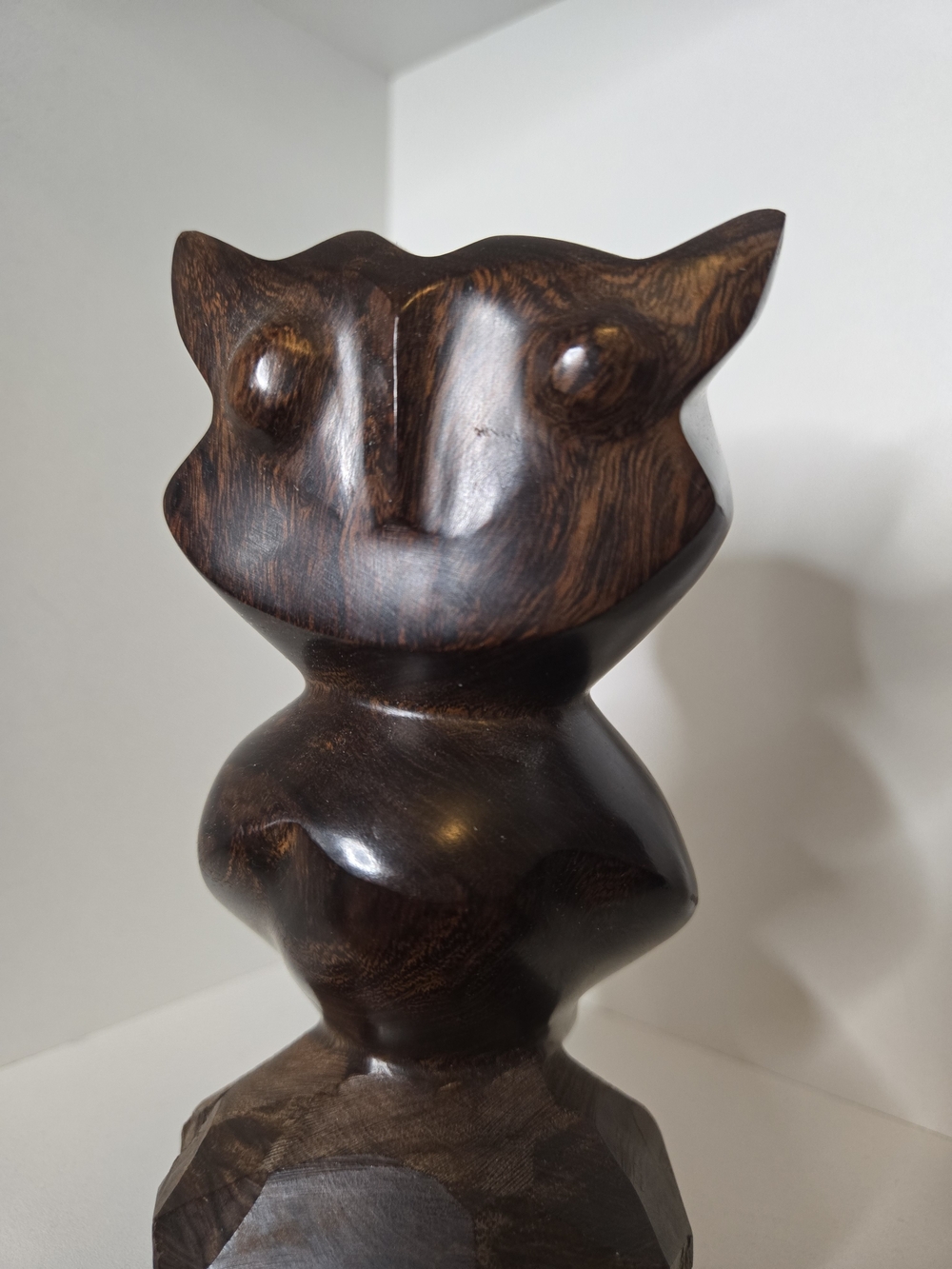 Ironwood Hand-Carved Owl Figurine